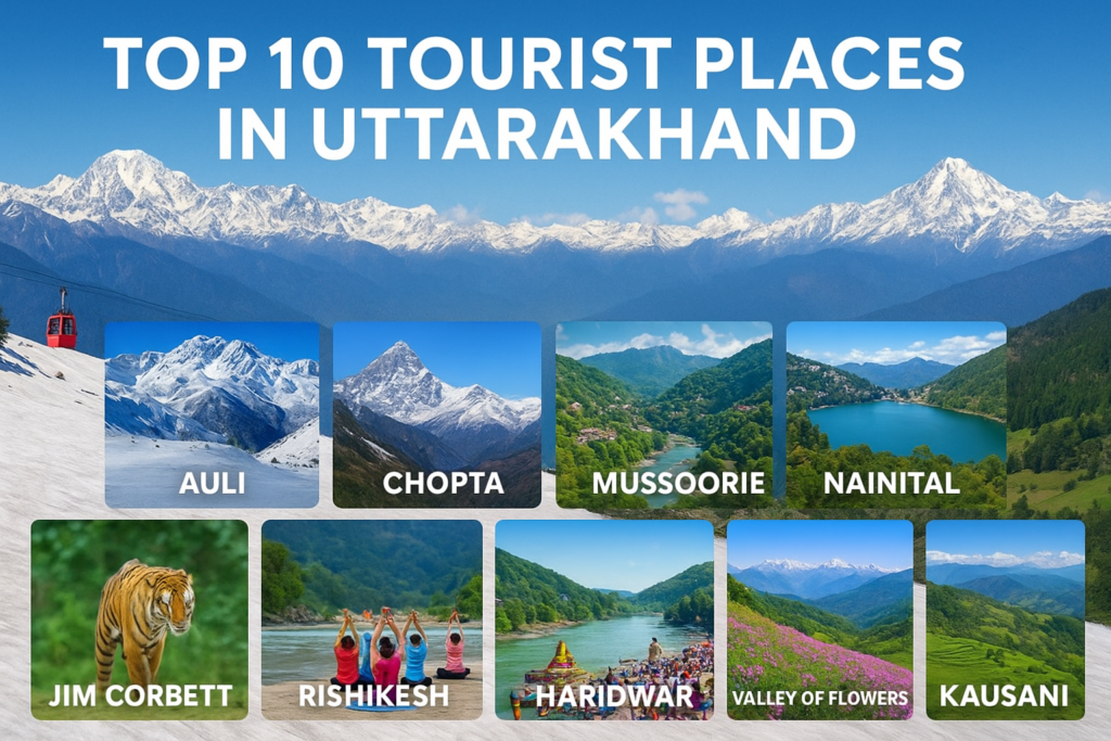 Top 10 Tourist Places in Uttarakhand