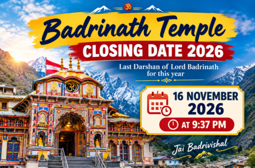 Badrinath Temple Closing Date 2026