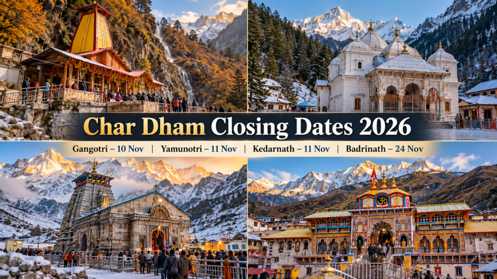 Char Dham Closing Dates 2026